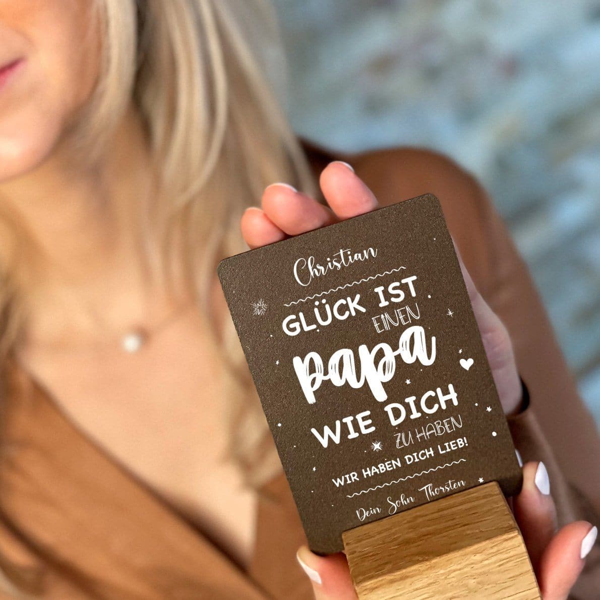 Little Message - Vatertag "Papa-Glück" Craftbrothers