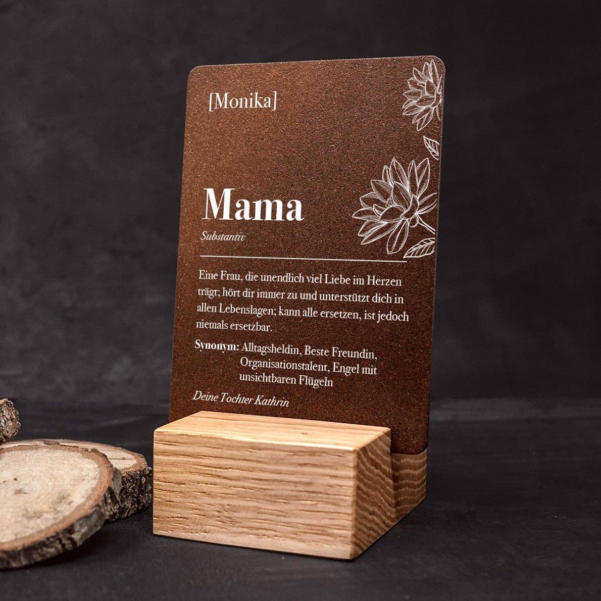 Little Message - Muttertag "Substantiv Mama Lotusblume" Craftbrothers