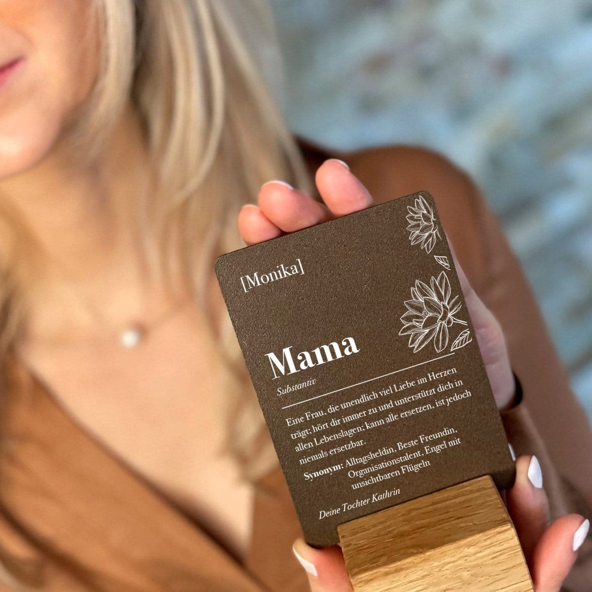 Little Message - Muttertag "Substantiv Mama Lotusblume" Craftbrothers