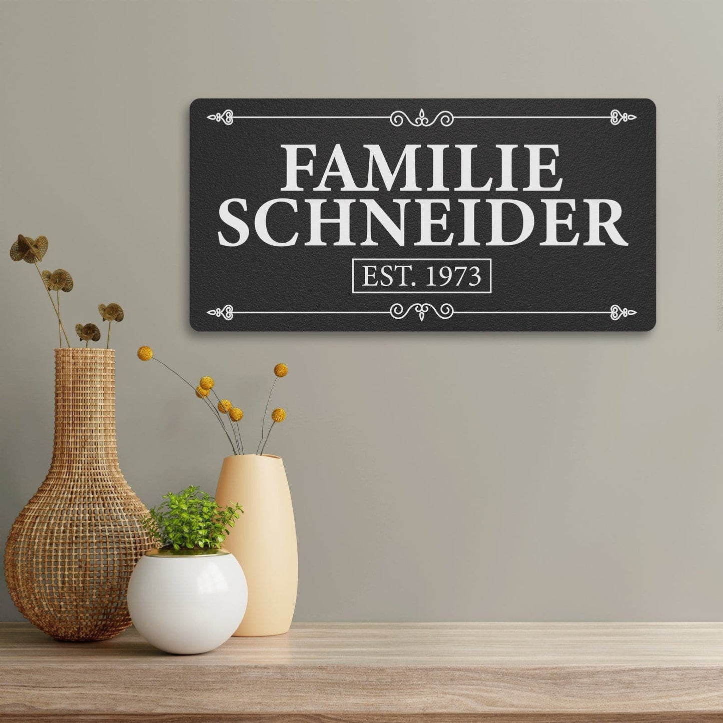 Familien-Türschild "Barock" (personalisierbar) Türschilder Craftbrothers