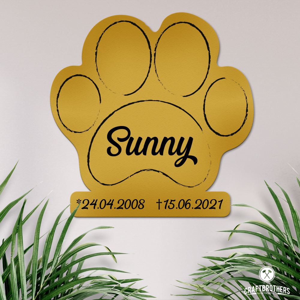 Gedenktafel - Große Pfote Craftbrothers