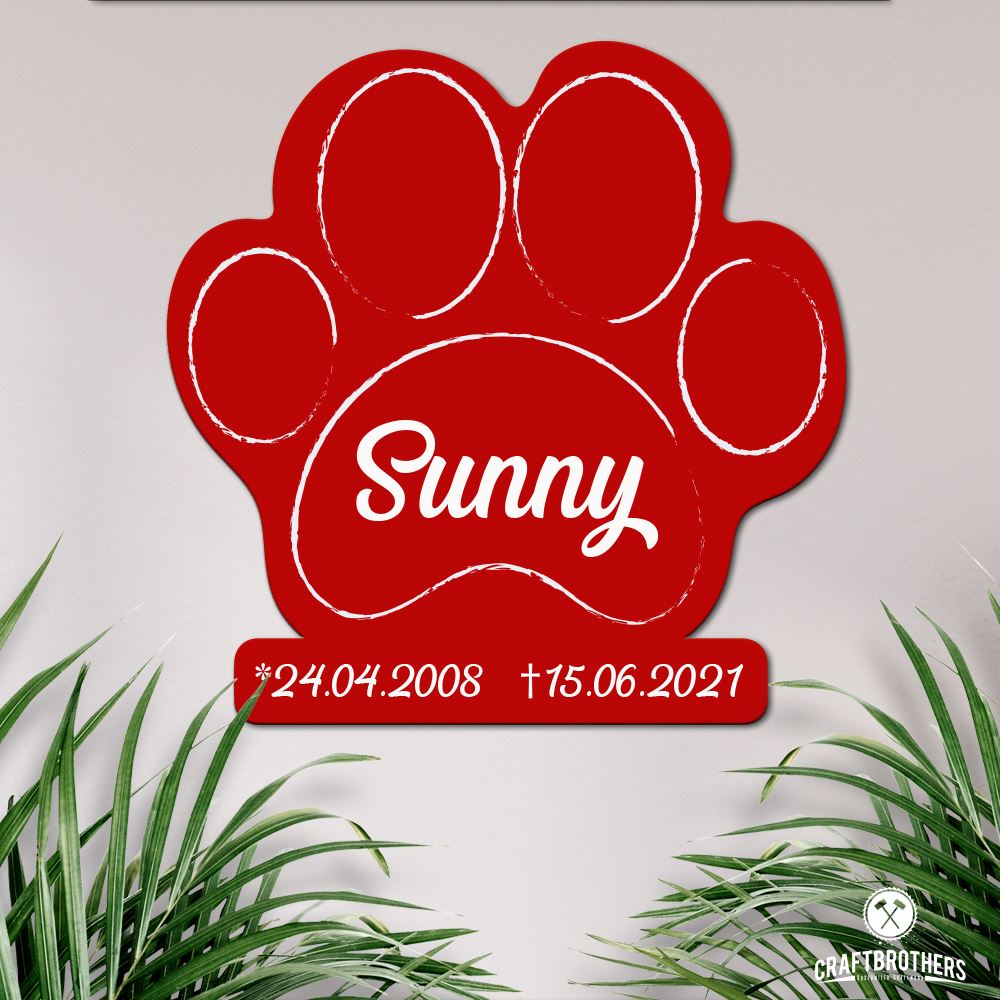 Gedenktafel - Große Pfote Craftbrothers