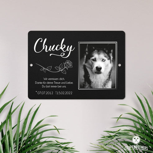 Gedenktafel für Hunde / Katzen - Rose Craftbrothers