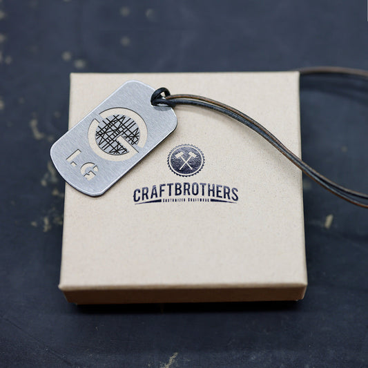 "Gerüstbauer" Personalisierbare Laser-Halskette für Männer Craftbrothers