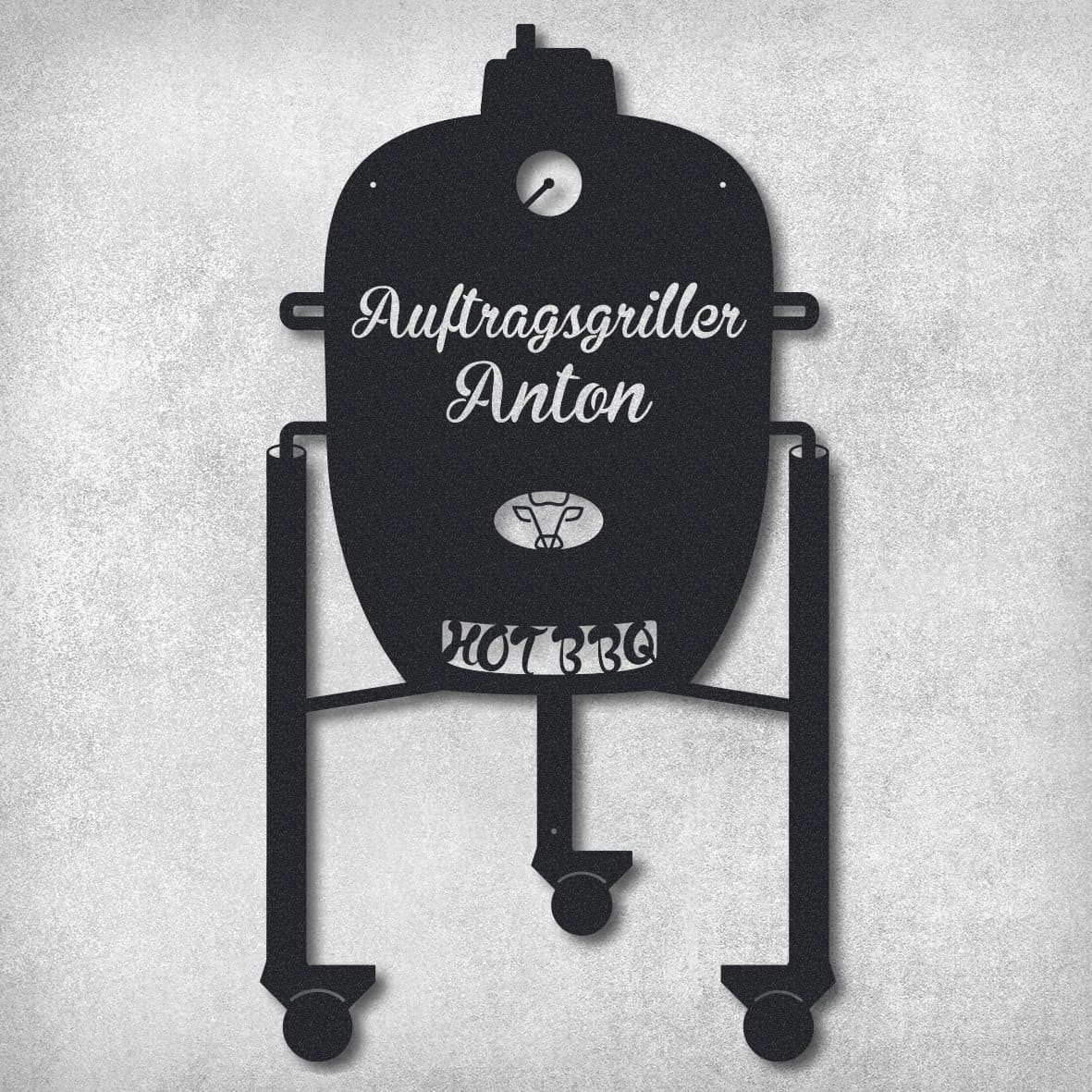"BBQ Monolith Grill - Hot BBQ" aus edlem Stahl (personalisierbar) Craftbrothers