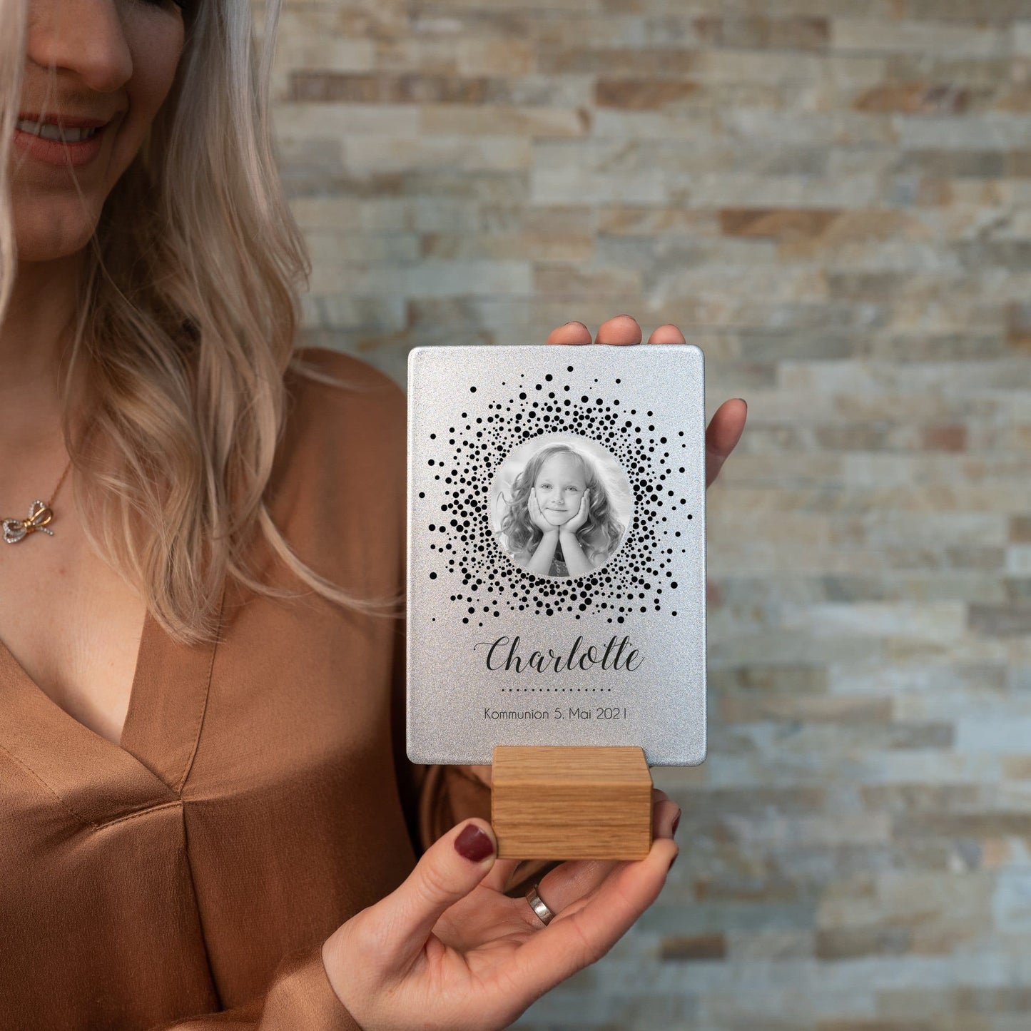 Little Message - 1. Heilige Kommunion "Foto rund" Craftbrothers