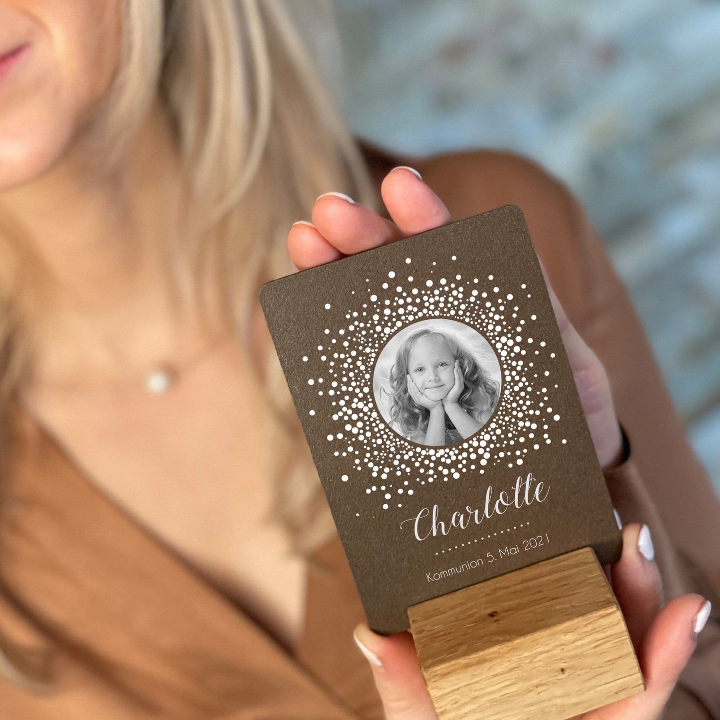 Little Message - 1. Heilige Kommunion "Foto rund" Craftbrothers