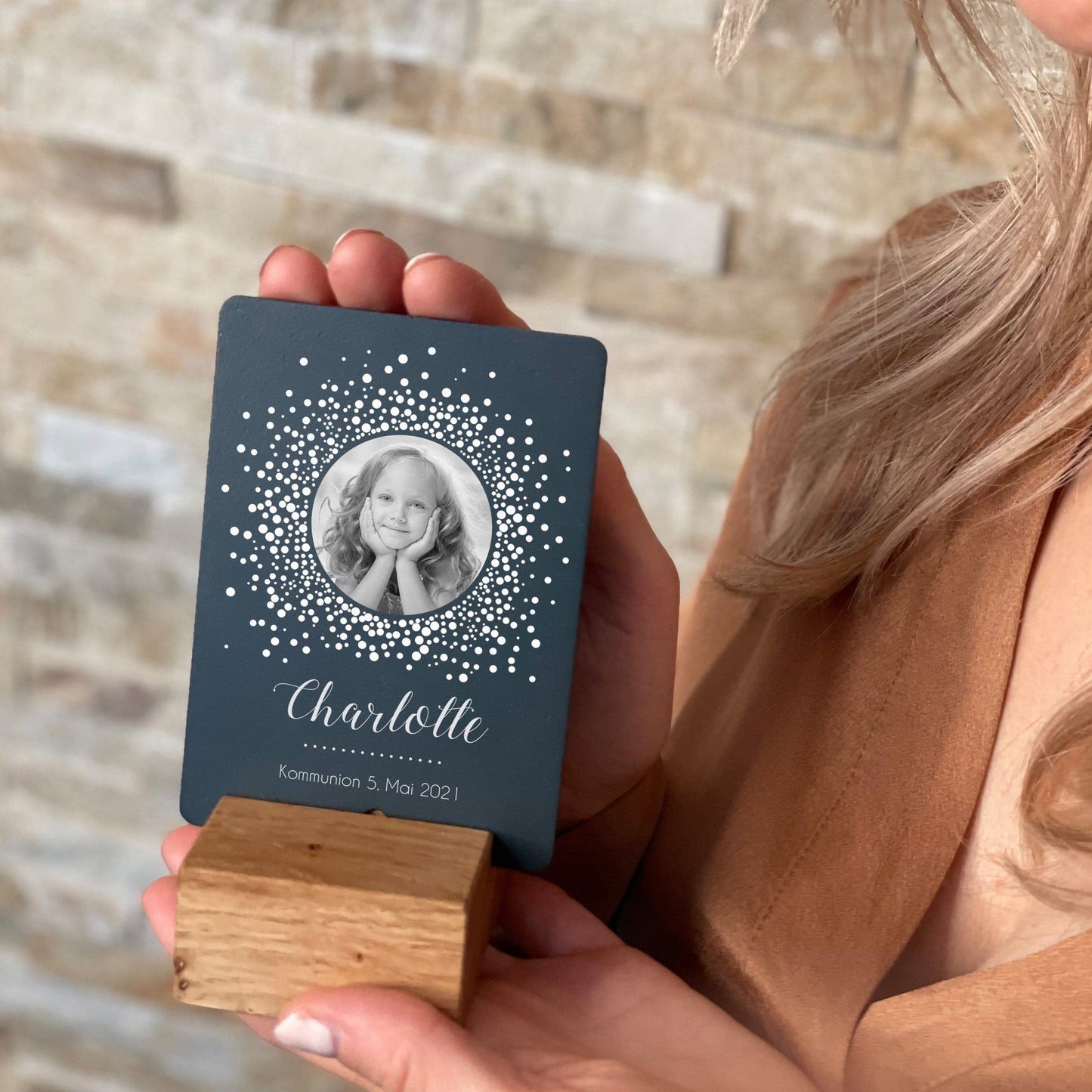Little Message - 1. Heilige Kommunion "Foto rund" Craftbrothers