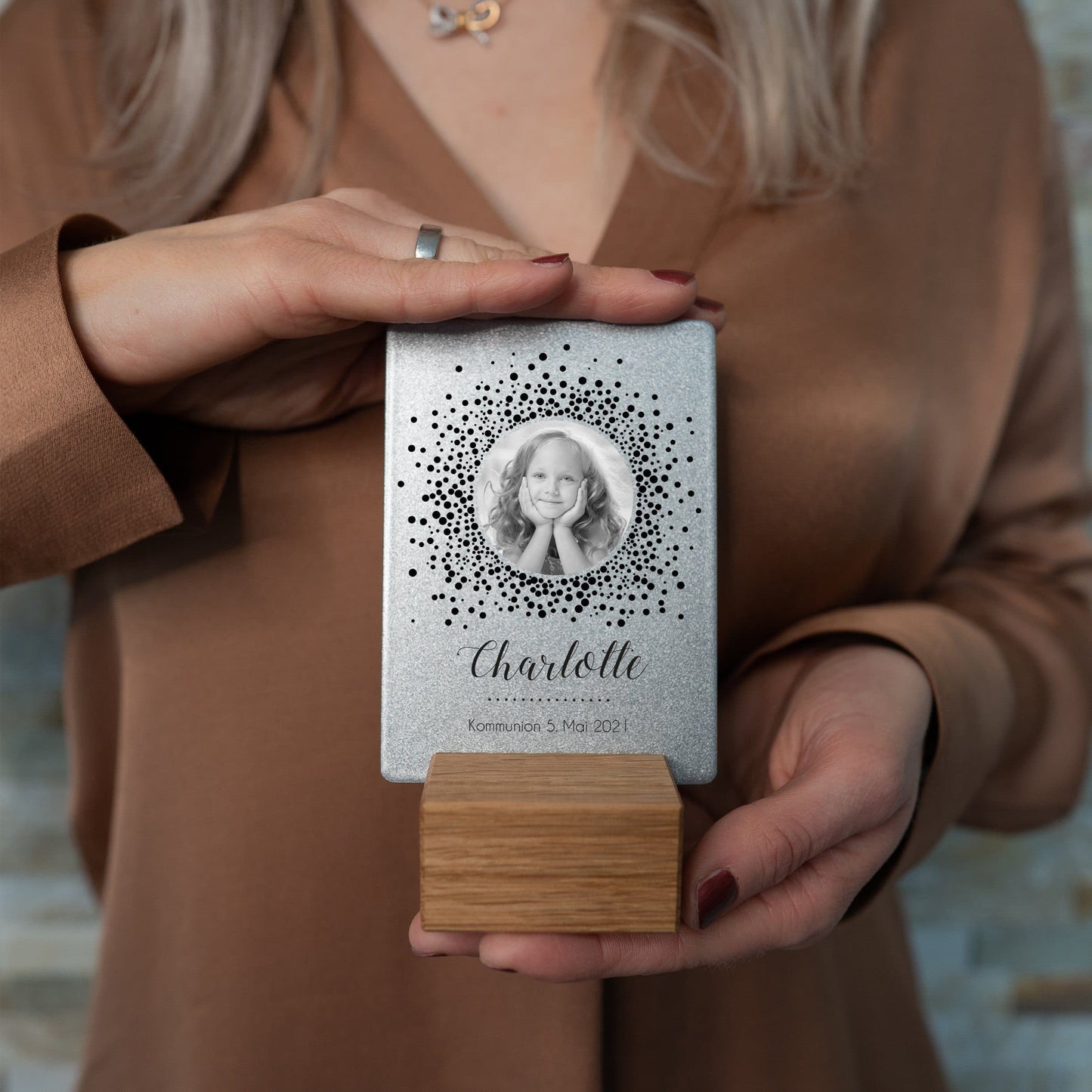 Little Message - 1. Heilige Kommunion "Foto rund" Craftbrothers