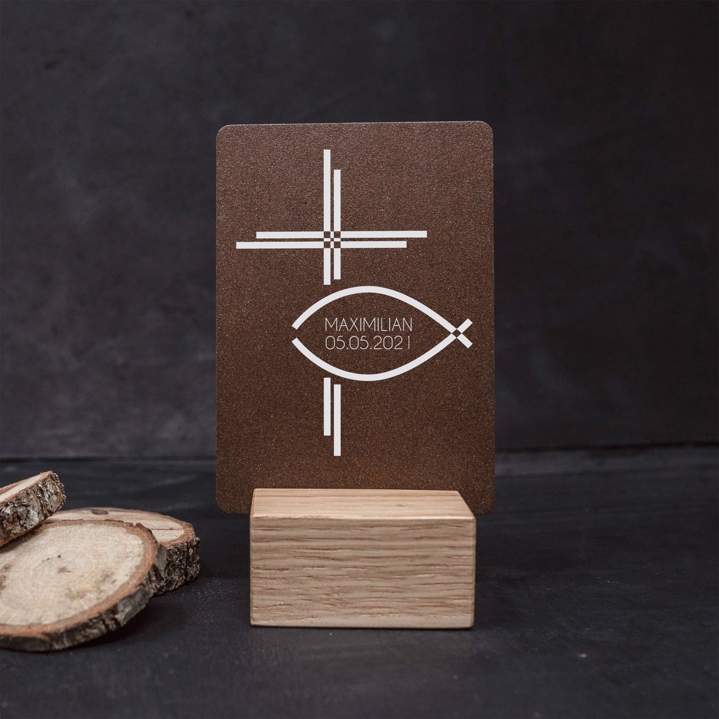 Little Message - 1. Heilige Kommunion "Kreuz & Fisch" Craftbrothers