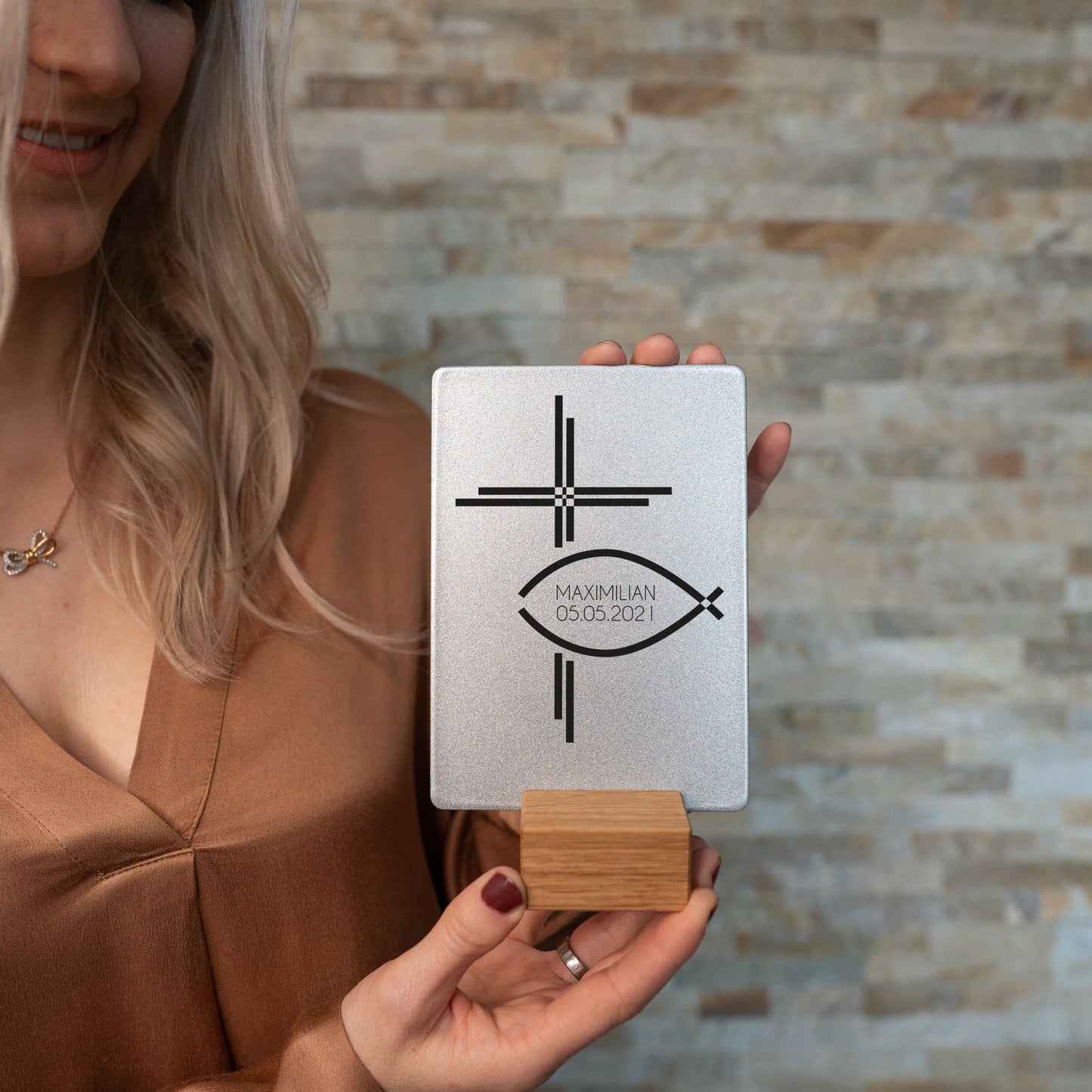 Little Message - 1. Heilige Kommunion "Kreuz & Fisch" Craftbrothers