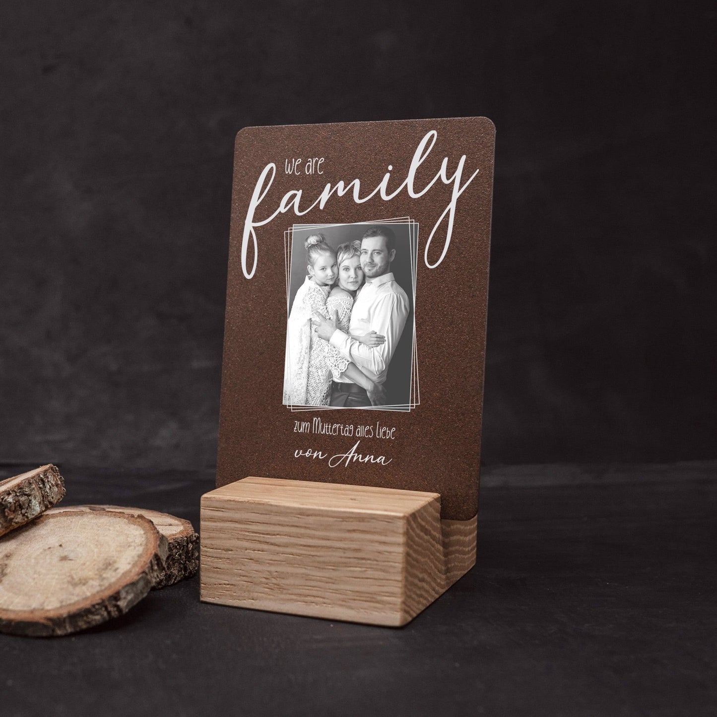 Little Message - Muttertag "we are family Foto" Craftbrothers