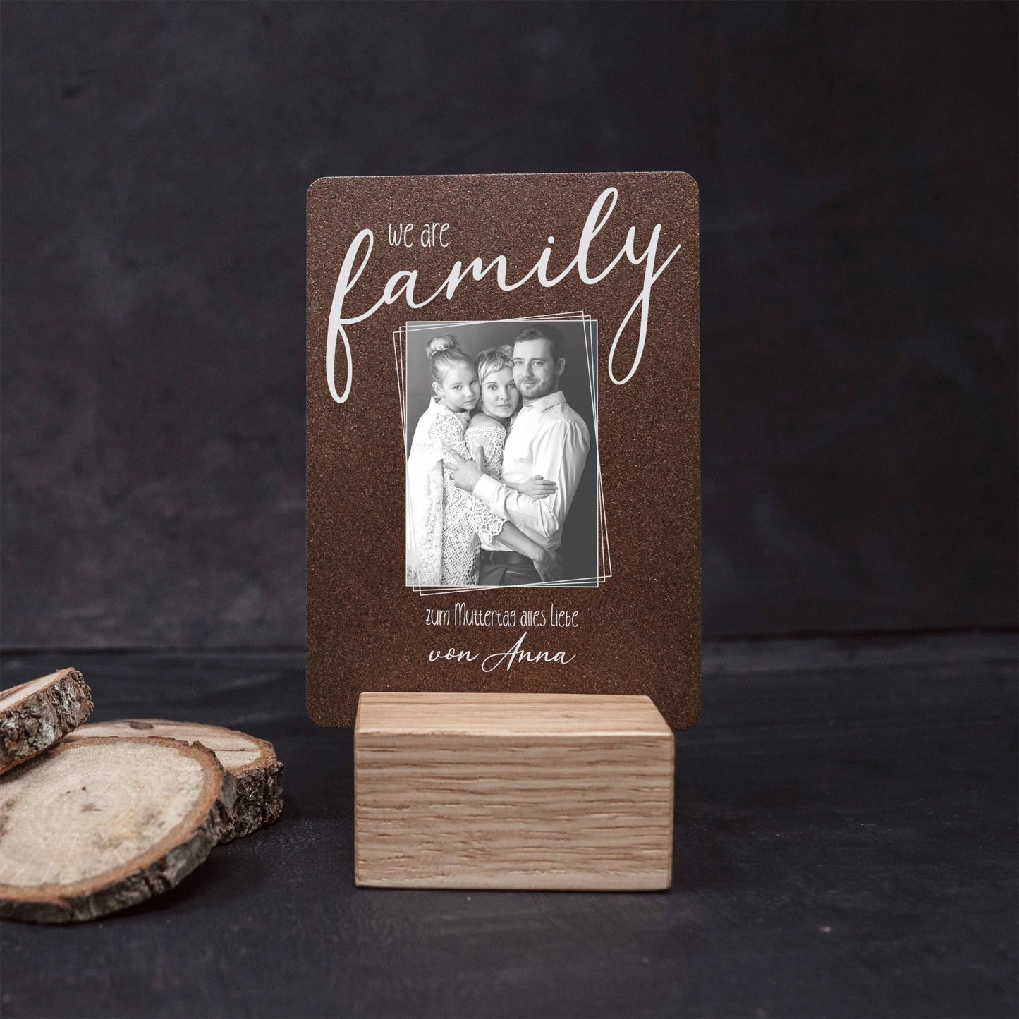 Little Message - Muttertag "we are family Foto" Craftbrothers
