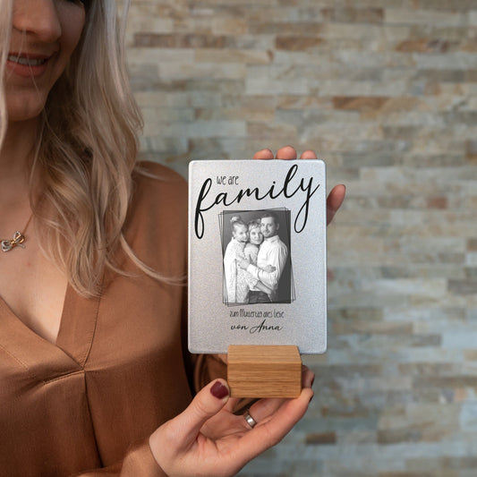 Little Message - Muttertag "we are family Foto" Craftbrothers