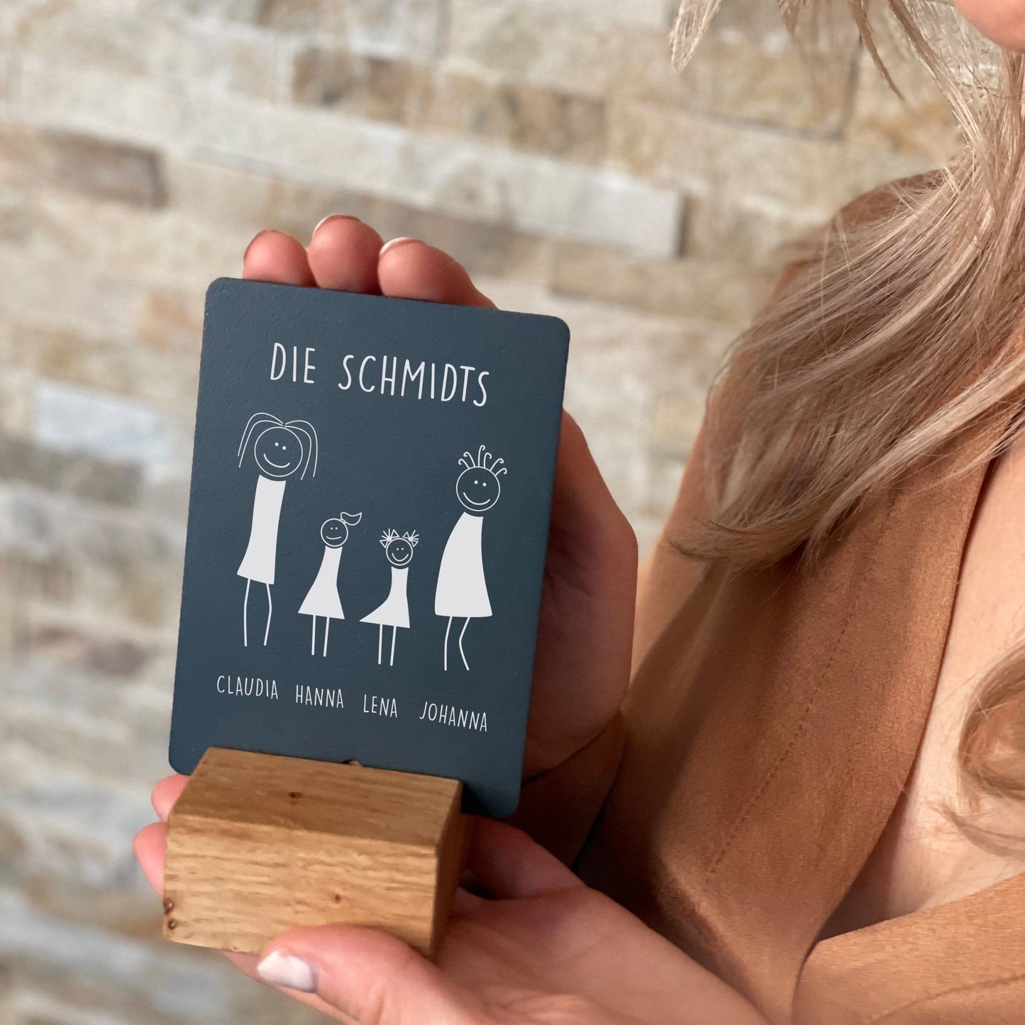 Little Message - Strichmännchen Familie "2 Mamas mit 2 Töchtern" Craftbrothers