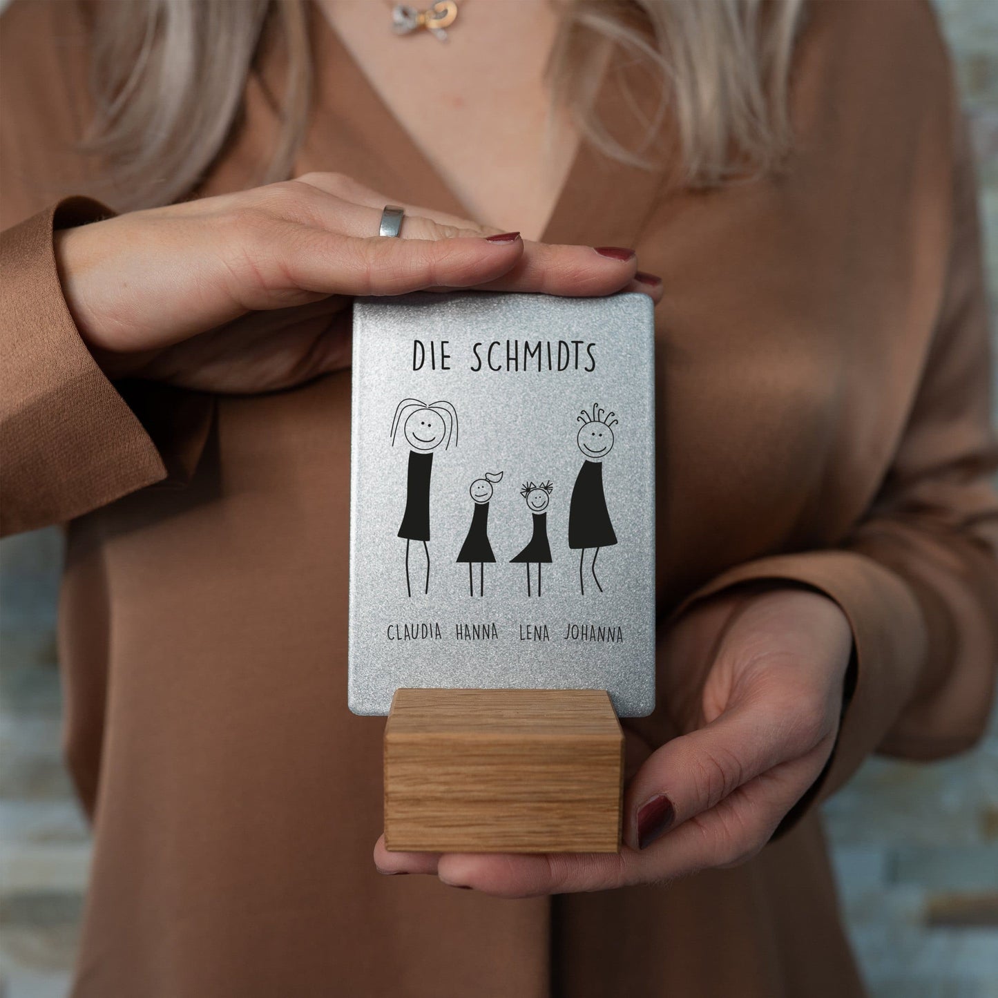 Little Message - Strichmännchen Familie "2 Mamas mit 2 Töchtern" Craftbrothers