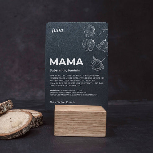 Little Message - Muttertag "Substantiv Mama Blumenmotiv" Craftbrothers