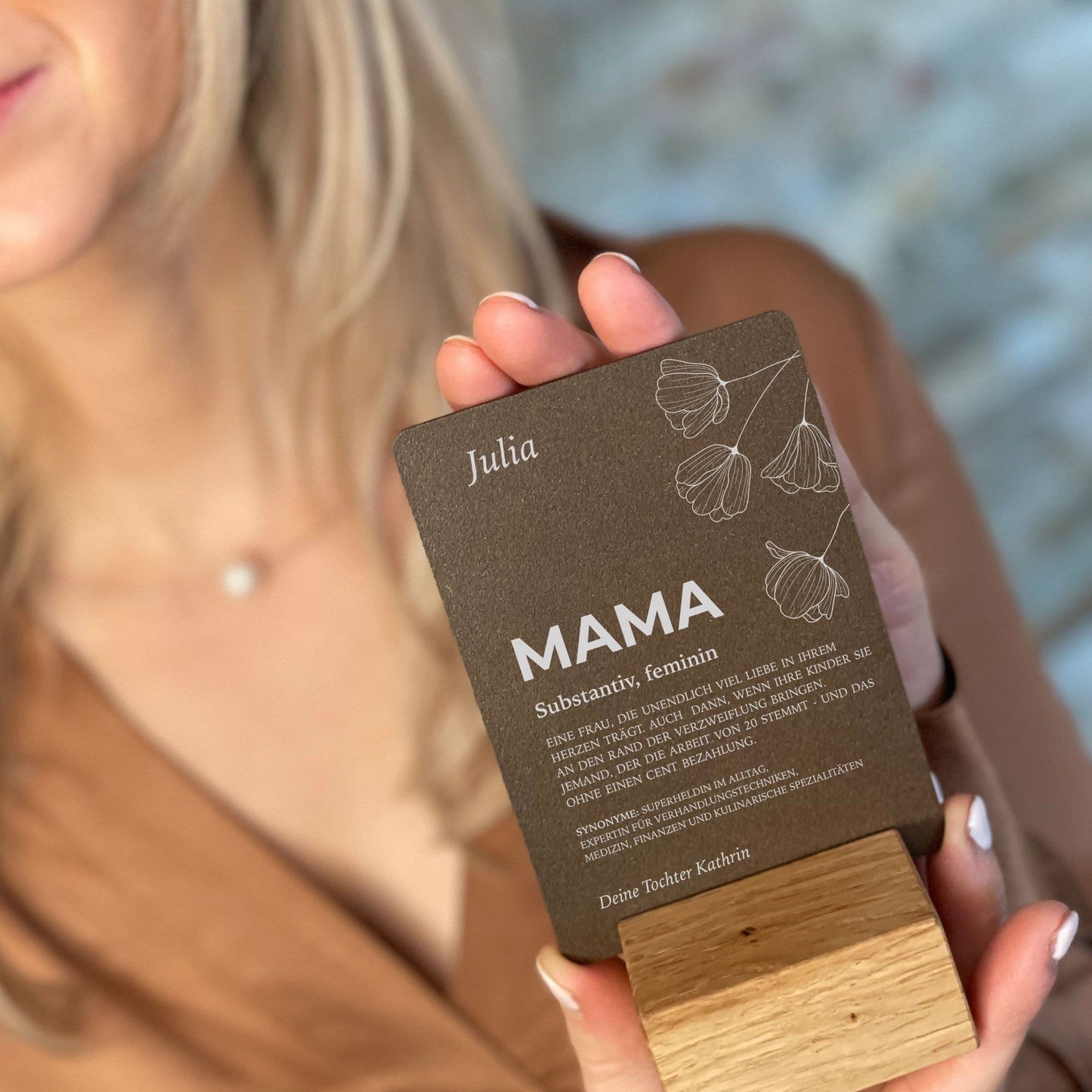 Little Message - Muttertag "Substantiv Mama Blumenmotiv" Craftbrothers