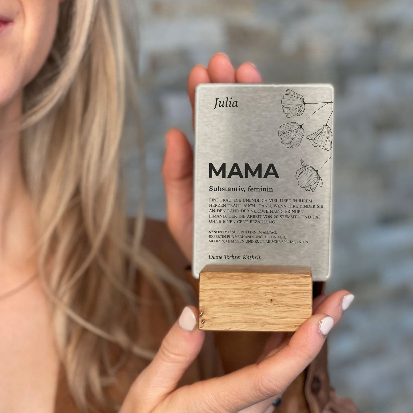 Little Message - Muttertag "Substantiv Mama Blumenmotiv" Craftbrothers