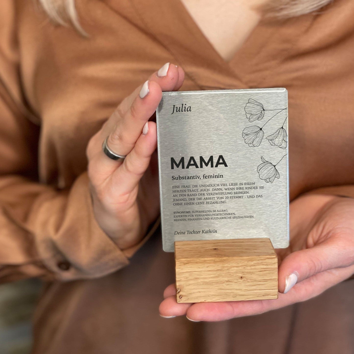 Little Message - Muttertag "Substantiv Mama Blumenmotiv" Craftbrothers