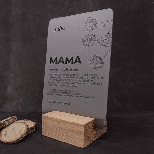 Little Message - Muttertag "Substantiv Mama Blumenmotiv" Craftbrothers