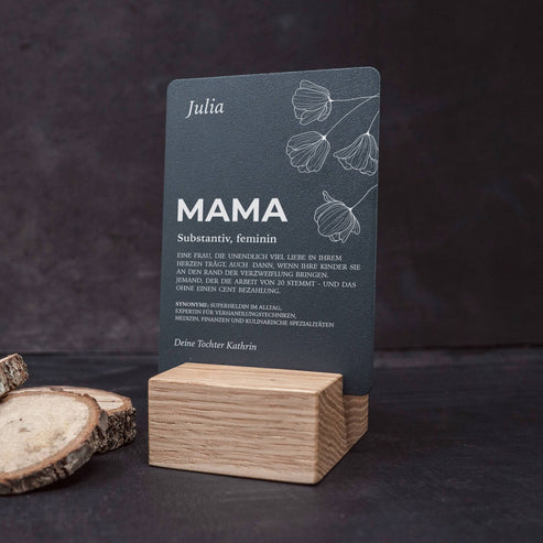 Little Message - Muttertag "Substantiv Mama Blumenmotiv" Craftbrothers