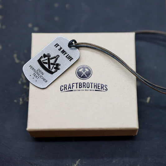 "Zimmermann" Personalisierbare Halskette für Männer Craftbrothers