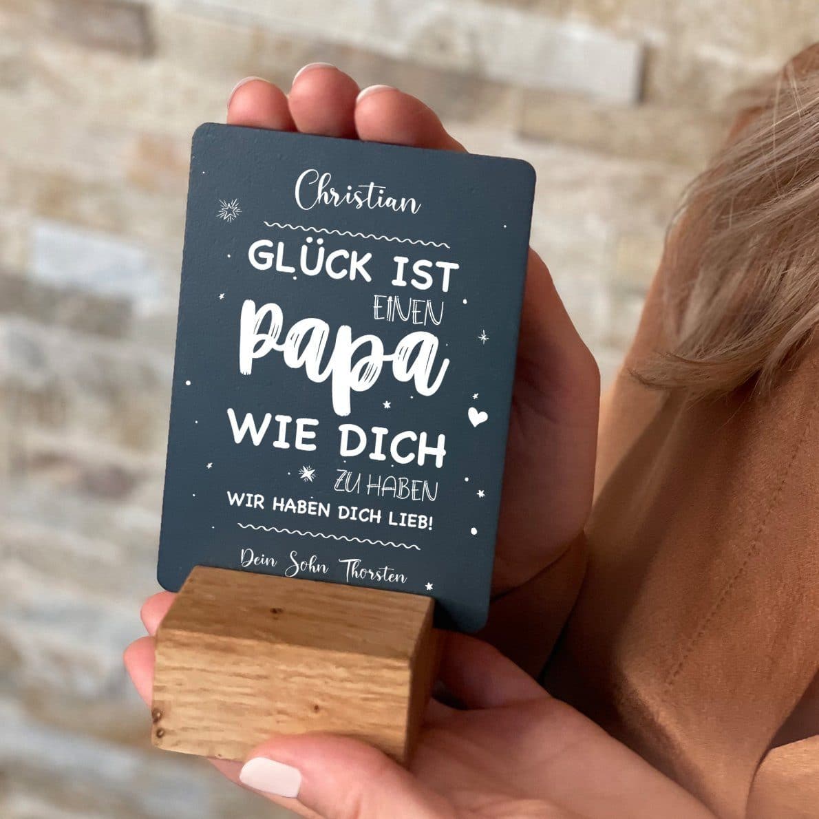 Little Message - Vatertag "Papa-Glück" Craftbrothers