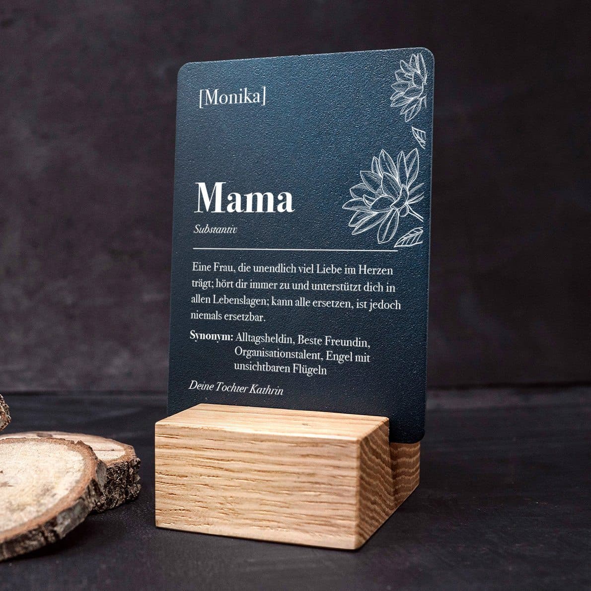 Little Message - Muttertag "Substantiv Mama Lotusblume" Craftbrothers