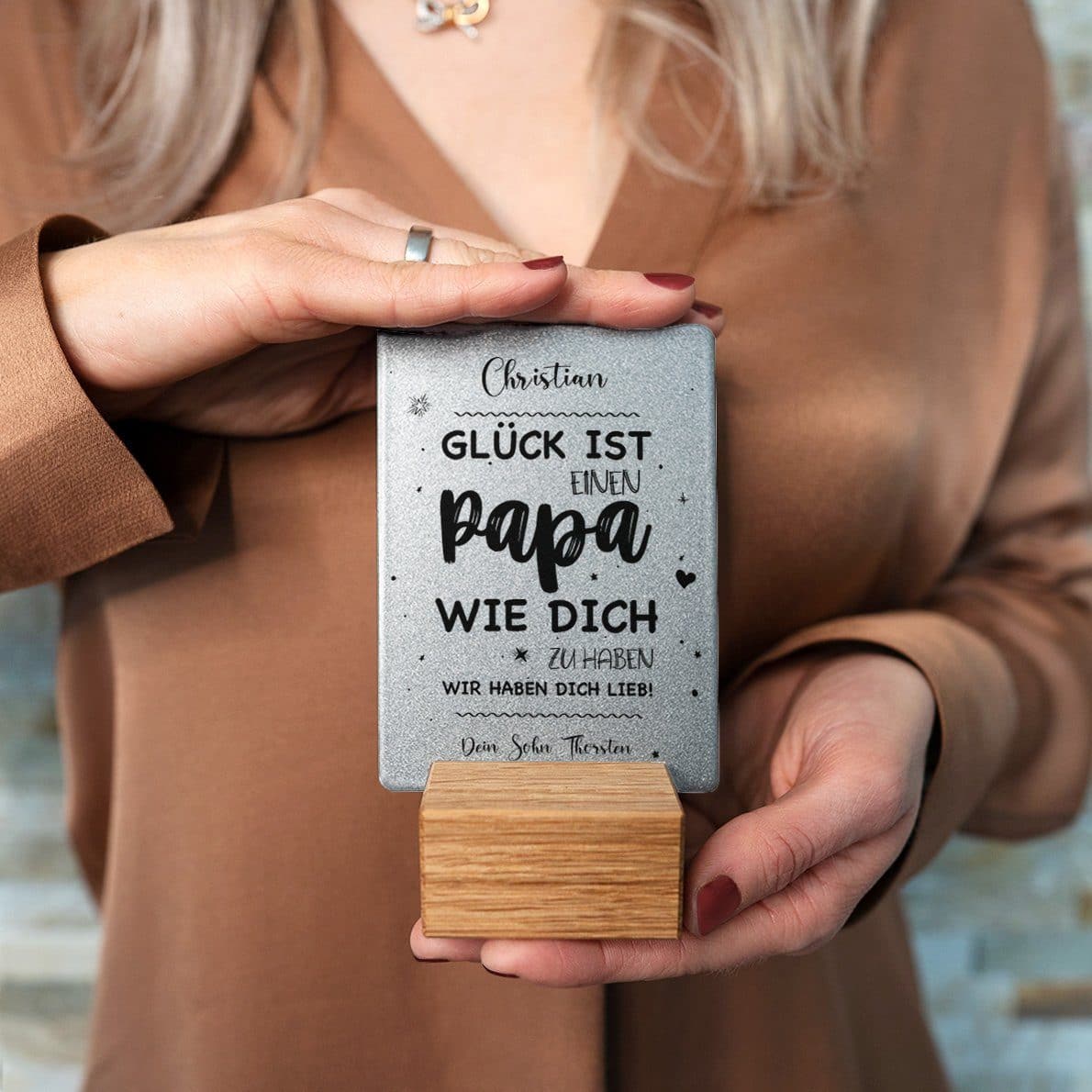 Little Message - Vatertag "Papa-Glück" Craftbrothers