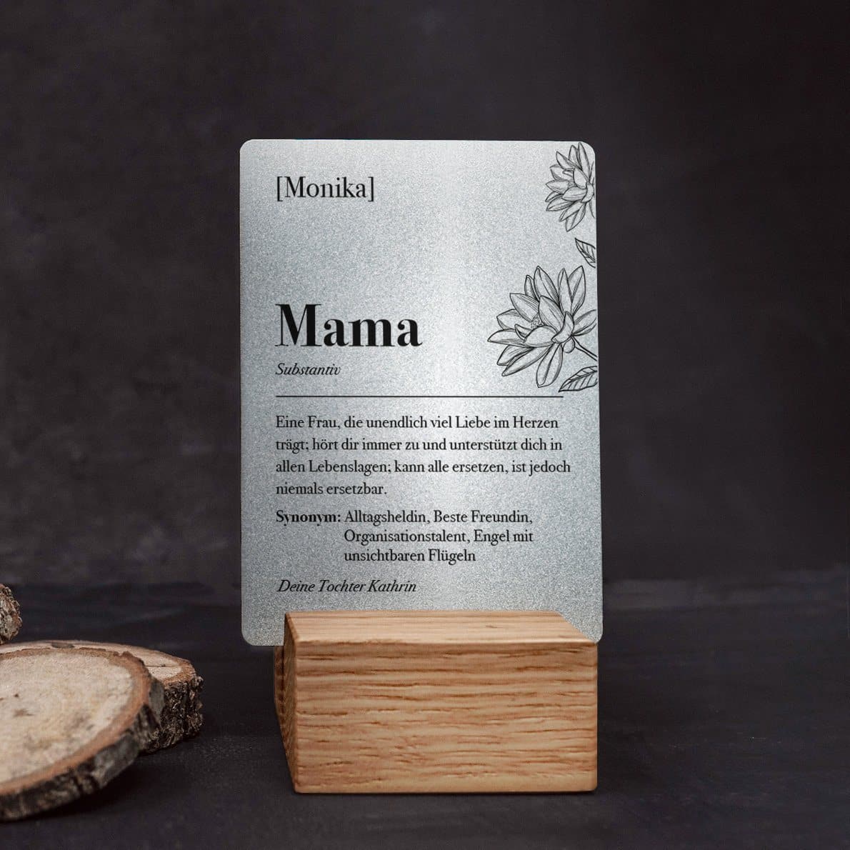 Little Message - Muttertag "Substantiv Mama Lotusblume" Craftbrothers