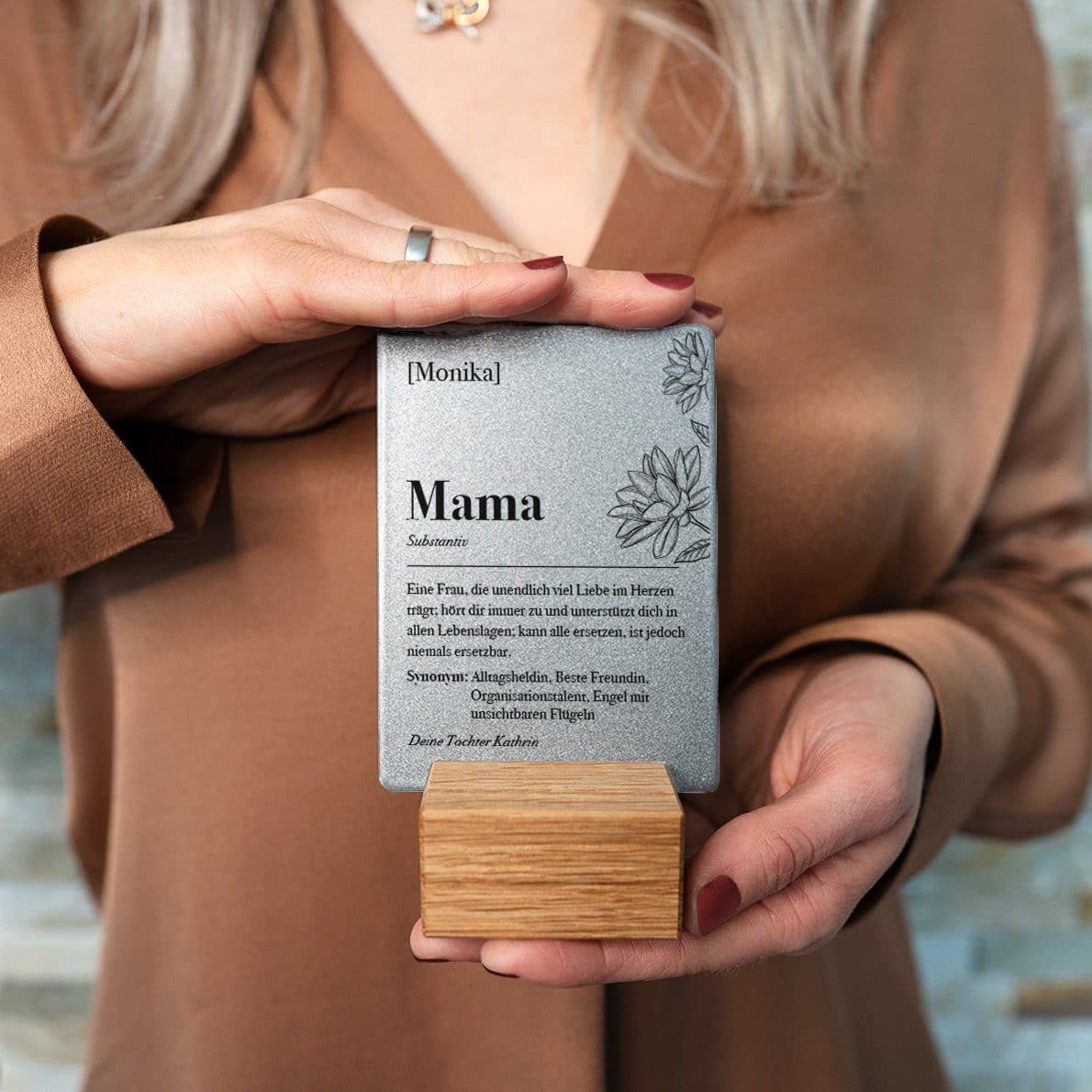 Little Message - Muttertag "Substantiv Mama Lotusblume" Craftbrothers
