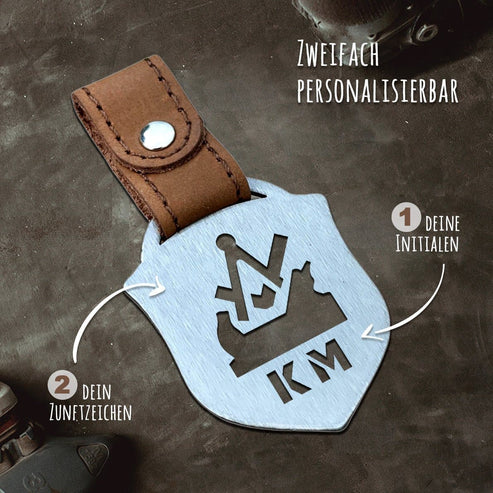 "Tischler" Personalisierbarer Laser-Schlüsselanhänger für Männer Craftbrothers