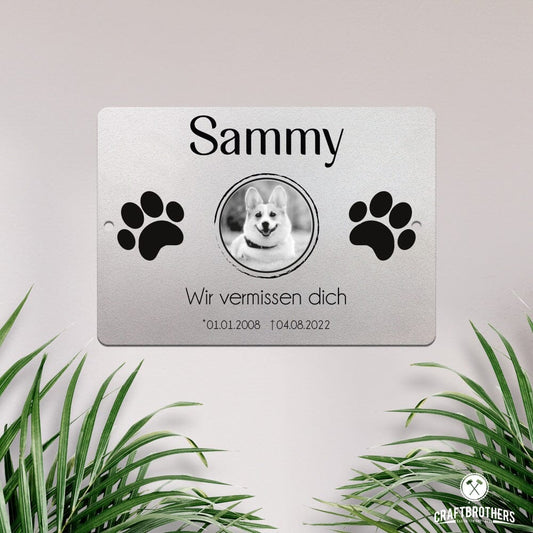 Gedenktafel Hund - Vierbeiner Craftbrothers