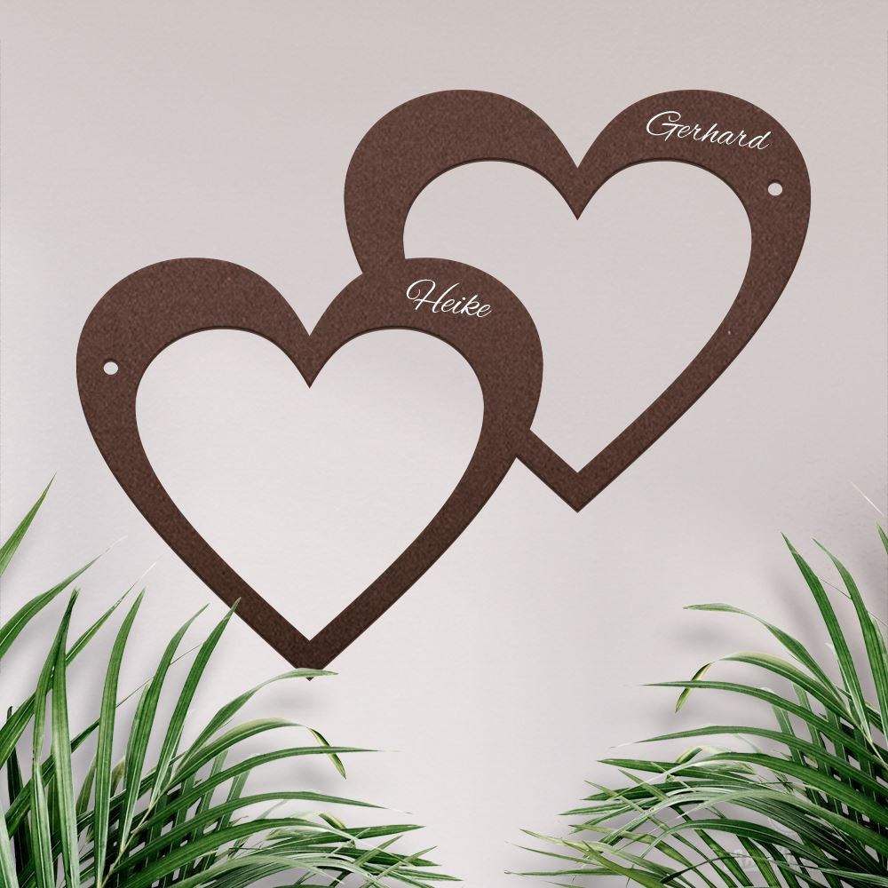 Zwei Herzen vereint (personalisierbar) Regular Craftbrothers