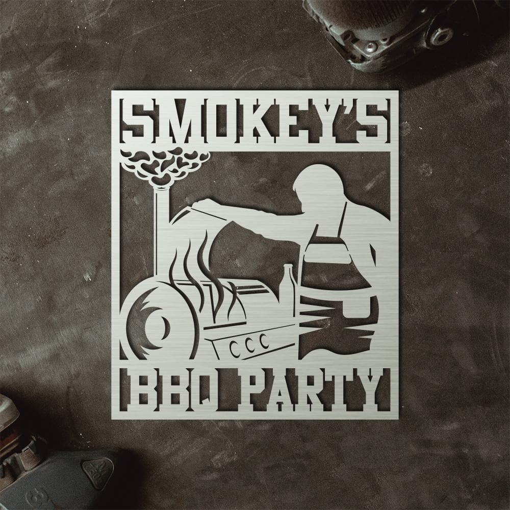 "BBQ Party" aus edlem Stahl (personalisierbar) Craftbrothers