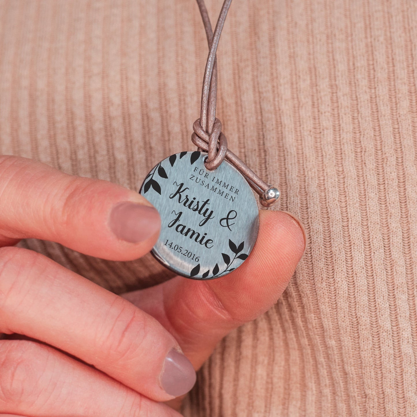 personalisierbare Halskette "Für immer zusammen" Craftbrothers
