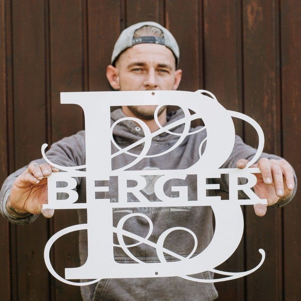 Großes Namens-Monogramm (personalisierbar) Herzau