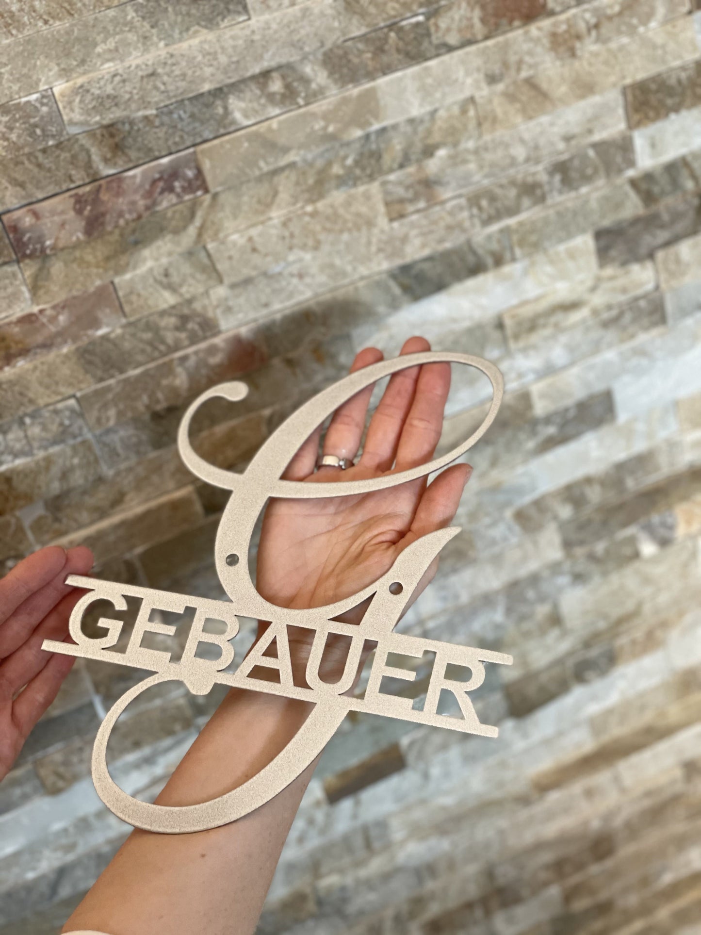 Monogramm "Samantha" aus edlem Stahl Craftbrothers