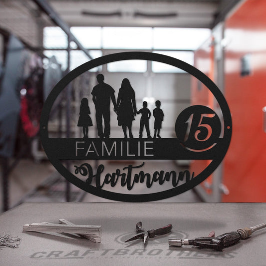 Family-Sign Edition oval 3 Kinder Craftbrothers