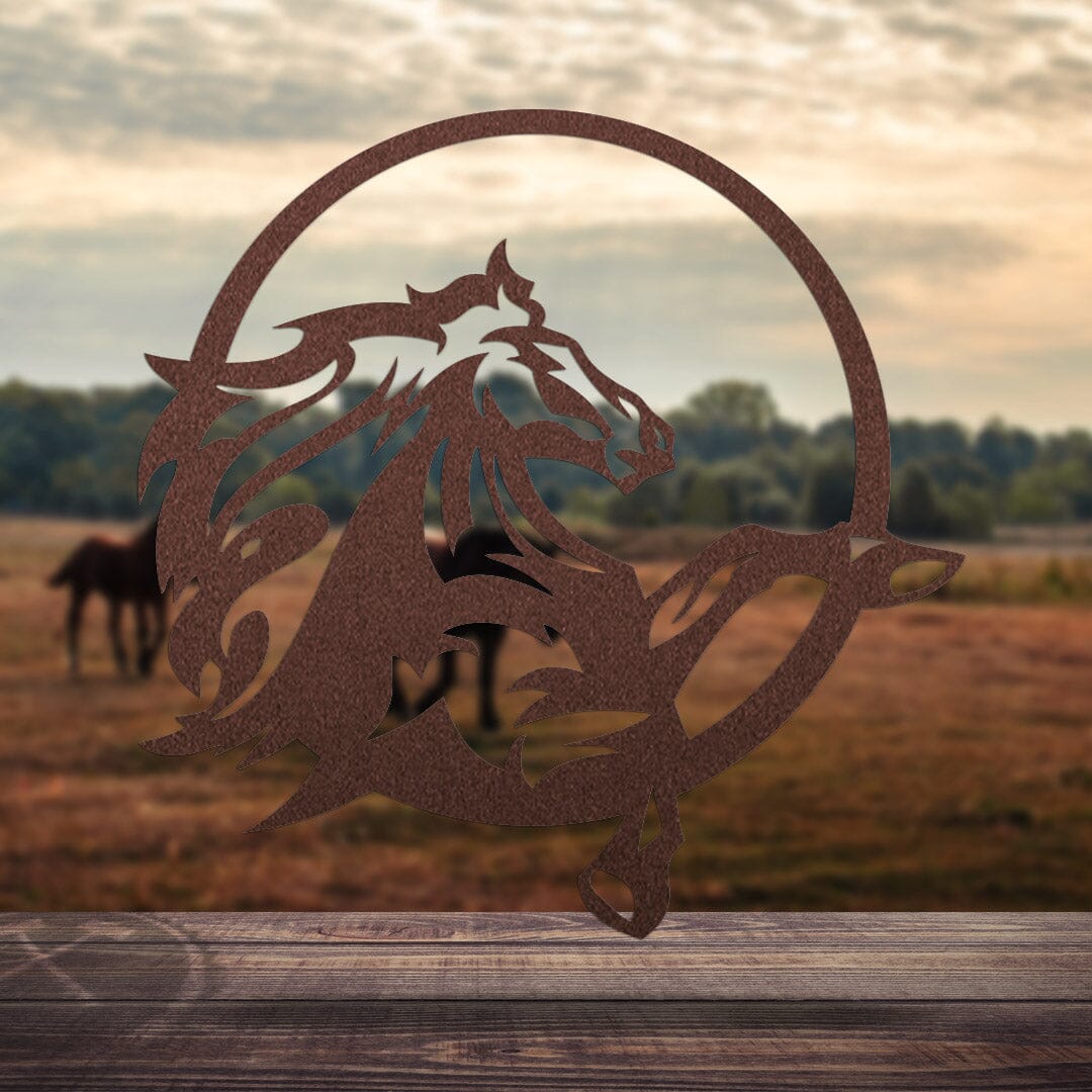 Pferdesilhouette - Rund Craftbrothers