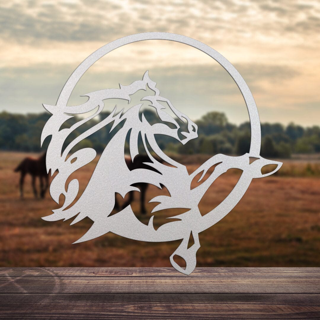 Pferdesilhouette - Rund Craftbrothers