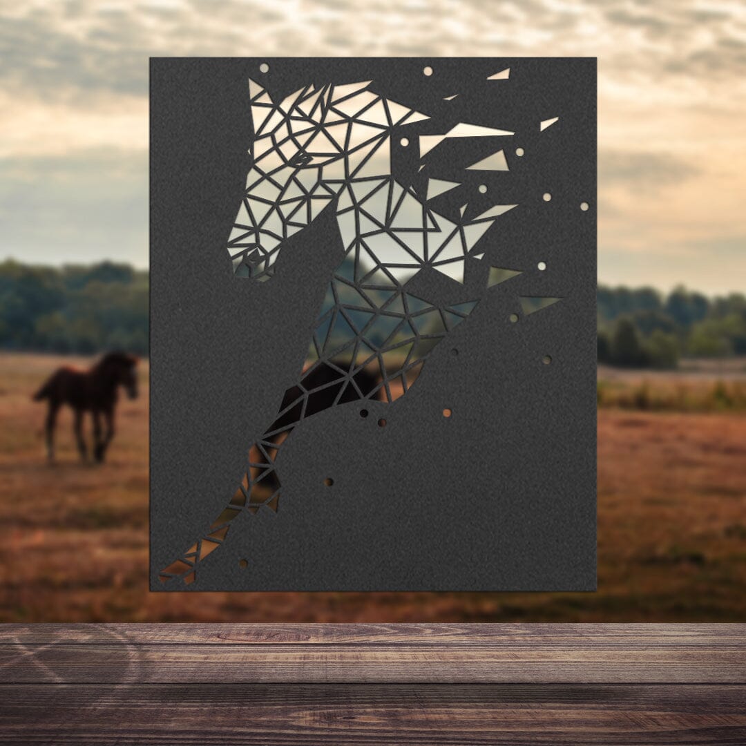 Pferdesilhouette - Rechteck Craftbrothers