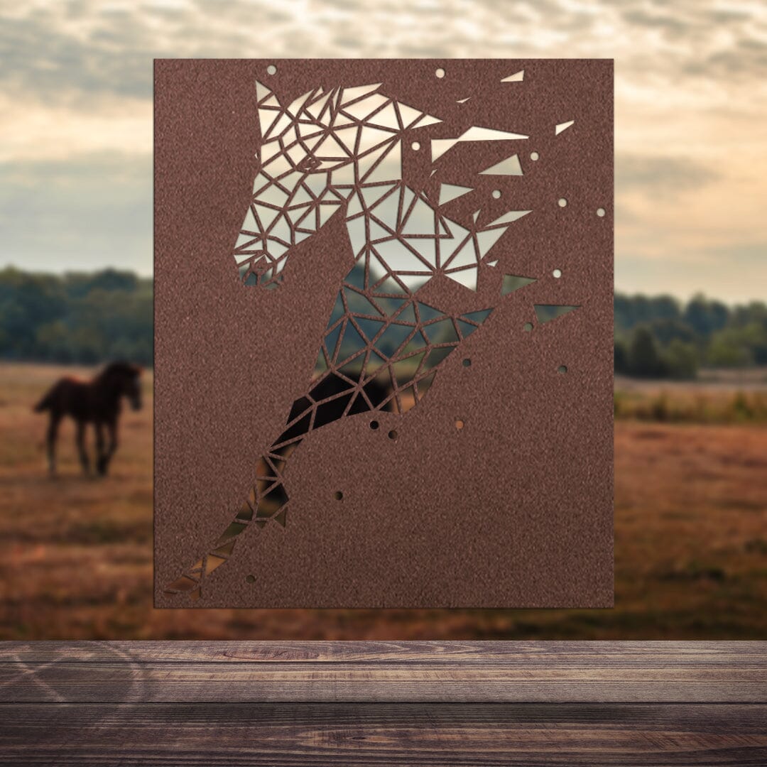 Pferdesilhouette - Rechteck Craftbrothers
