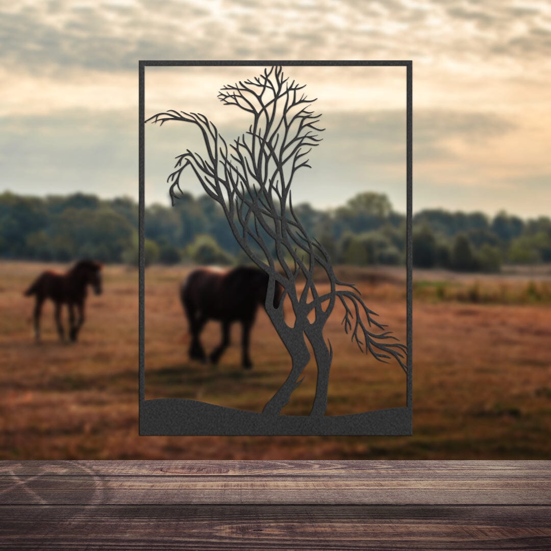 Pferdesilhouette - Zweige Craftbrothers