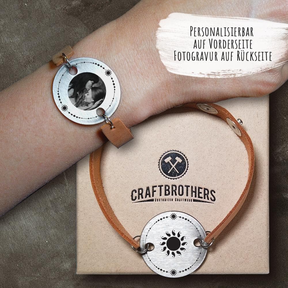 personalisierbare Partner-Symbolarmbänder "Sonnenlicht" Armband Herzau