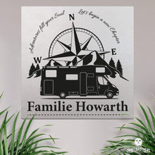 Laden Sie das Bild in den Galerie-Viewer, Campingschild - Adventures fill your soul (personalisiert) Craftbrothers 