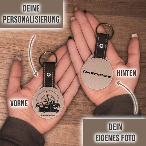 Schlüsselanhänger - Adventures fill your soul mit Wunschtext Schlüsselanhänger Craftbrothers 