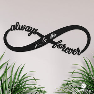 Always & forever Unendlichkeitsschleife (personalisierbar) Craftbrothers 
