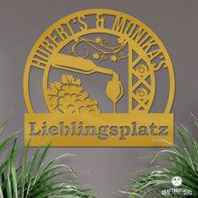 Laden Sie das Bild in den Galerie-Viewer, Barschild - Vino (personalisierbar) Craftbrothers 